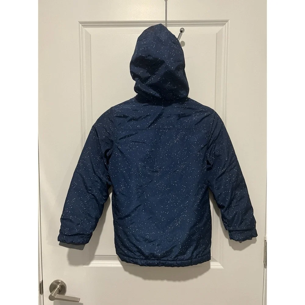 Lands' End‎ Girls Insulated Winter Jacket Night Sky Print Size Medium (8)
